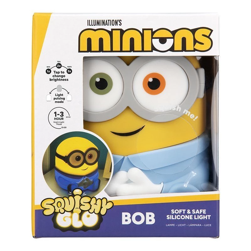 Paladone Bob SquishyGlo Silikonlicht wiederaufladbar - SpongeBob Schwammkopf Stimmungslicht