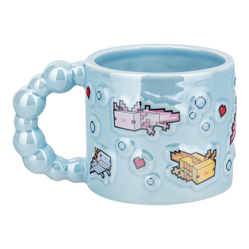 Paladone Minecraft Axolotl Bubble Shaped Mug - 325 ml Keramik Pink