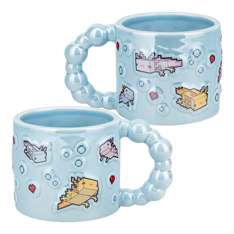 Paladone Minecraft Axolotl Bubble Shaped Mug - 325 ml Keramik Pink