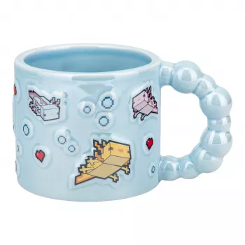Paladone Minecraft Axolotl Bubble Shaped Mug - 325 ml Keramik Pink