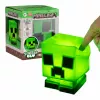 Paladone Minecraft Creeper SquishyGlo Silikonlicht Wiederaufladbar – Dimmbares grünes LED-Nachtlicht mit 3 Helligkeitsstufen und Micro-USB-Ladung