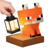Paladone Minecraft Fuchs Solarleuchte - LED-Deko-Figur für den Außenbereich mit Dämmerungssensor, warmweißem Licht und spritzwassergeschütztem Design