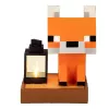 Paladone Minecraft Fuchs Solarleuchte - LED-Deko-Figur für den Außenbereich mit Dämmerungssensor, warmweißem Licht und spritzwassergeschütztem Design