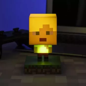 Paladone PP6591MCF Minecraft Alex Icon Light - USB-betriebene LED-Nachtlampe, mehrfarbig wechselnd