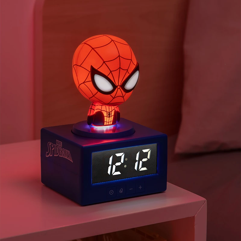 Paladone Spider-Man Icon Wecker - Digital LED, Rot/Schwarz