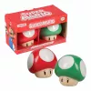 Paladone Super Mario Mushroom Salz- und Pfefferstreuer-Set (Roter Superpilz & grüner 1-Up-Pilz)