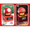 Paladone Super Mario Super Mushroom Icon Alarm Clock - Digital LCD, USB Powered, Official Nintendo Sound Effects, Rot/Weiß