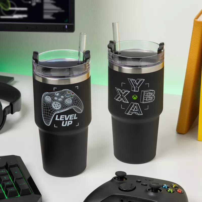 Paladone Xbox Gamer Cup - Keramiktasse mit Controller-Griff, 300 ml, Schwarz/Grün