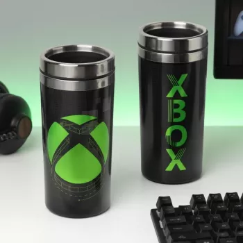 Paladone XBOX Metall-Reisebecher 450 ml doppelwandig aus Edelstahl