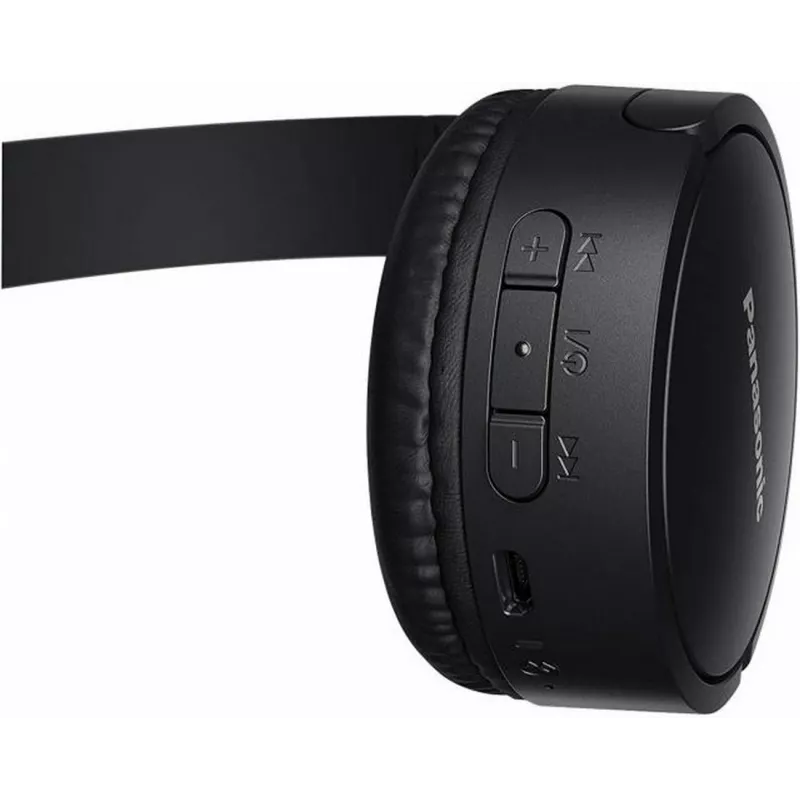 Panasonic RB-HF420BE-K Kabellose On-Ear-Kopfhörer mit Mikrofon, Bluetooth 5.0, 50h Akku, Schwarz