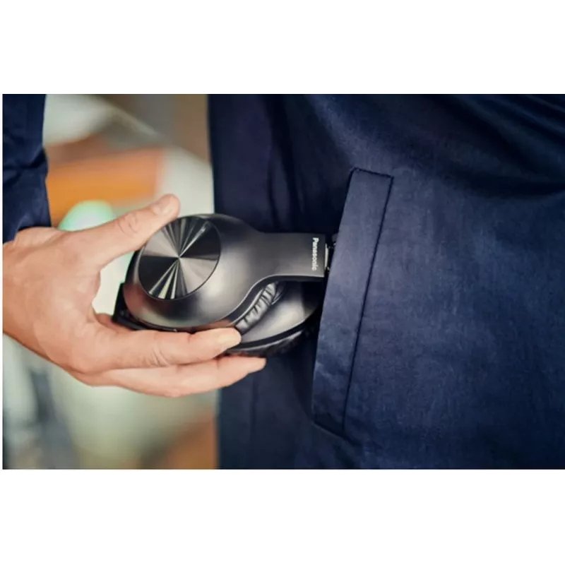Panasonic RB-HX220BDEK On-Ear Bluetooth-Kopfhörer, Schwarz