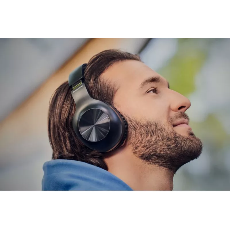Panasonic RB-HX220BDEK On-Ear Bluetooth-Kopfhörer, Schwarz