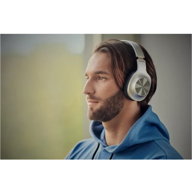 Panasonic RB-HX220BDES Kabellose On-Ear-Kopfhörer mit 23 Stunden Akkulaufzeit, Bluetooth 5.0, eingebautem Mikrofon, faltbarem Design - Schwarz