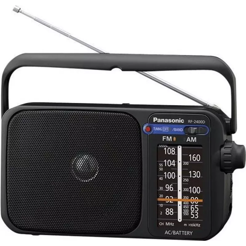 Panasonic RF-2400DEG-K tragbares analoges AM/FM-Radio - Schwarz