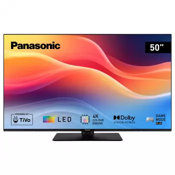 Panasonic TB-50W61A 50 inch 4K LED Smart TV mit TiVo, Dolby Vision, Dolby Atmos, Schwarz