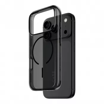 PanzerGlass CARE Smokey Hülle mit schwarzem MagSafe für iPhone 17 Pro