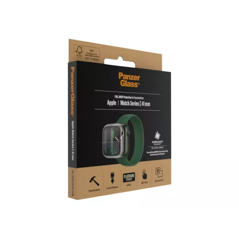 PanzerGlass Full Body Protector für Apple Watch Series 7/8/9 41mm – Transparent 9H Tempered Glass
