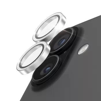 PanzerGlass Hoops Glitter Silver Camera Lens Protector für iPhone 17 / iPhone 16 / 16 Plus