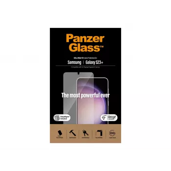 PanzerGlass Ultra-Wide Fit Displayschutzfolie für Samsung Galaxy S23+ mit Applikator