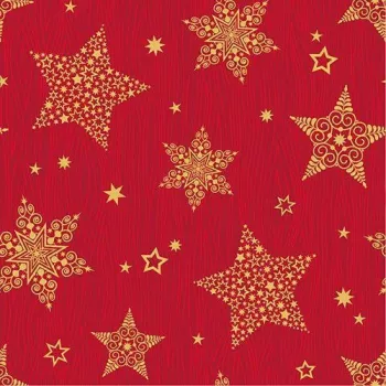 Papstar 88169 Rote Tissue-Papierservietten, 2-lagig, 33 x 33 cm, 100 Stück, FSC-zertifiziert, Einweg