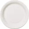PAPSTAR pure Einwegteller rund 26 cm extra stark weiß Zuckerrohr-Bagasse 50 Stück 11176