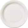 PAPSTAR pure Einwegteller rund 26 cm extra stark weiß Zuckerrohr-Bagasse 50 Stück 11176