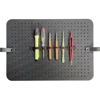 PARAT CLASSIC Lochblech-Einlegeplatte für flexible Werkzeugorganisation, Schwarz, 460 x 310 x 5 mm 497000171