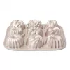 Patisse PAT-04521 Antihaft-Kohlenstoffstahl Mini-Gugelhupf-Formen-Set, 6-teilig, Schwarz