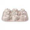Patisse PAT-04521 Antihaft-Kohlenstoffstahl Mini-Gugelhupf-Formen-Set, 6-teilig, Schwarz