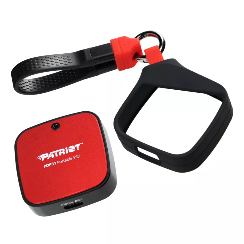 PATRIOT PDP31 Portable SSD 500GB M.2 2230 NVMe USB 3.2 Gen 2 Type-C Schwarz