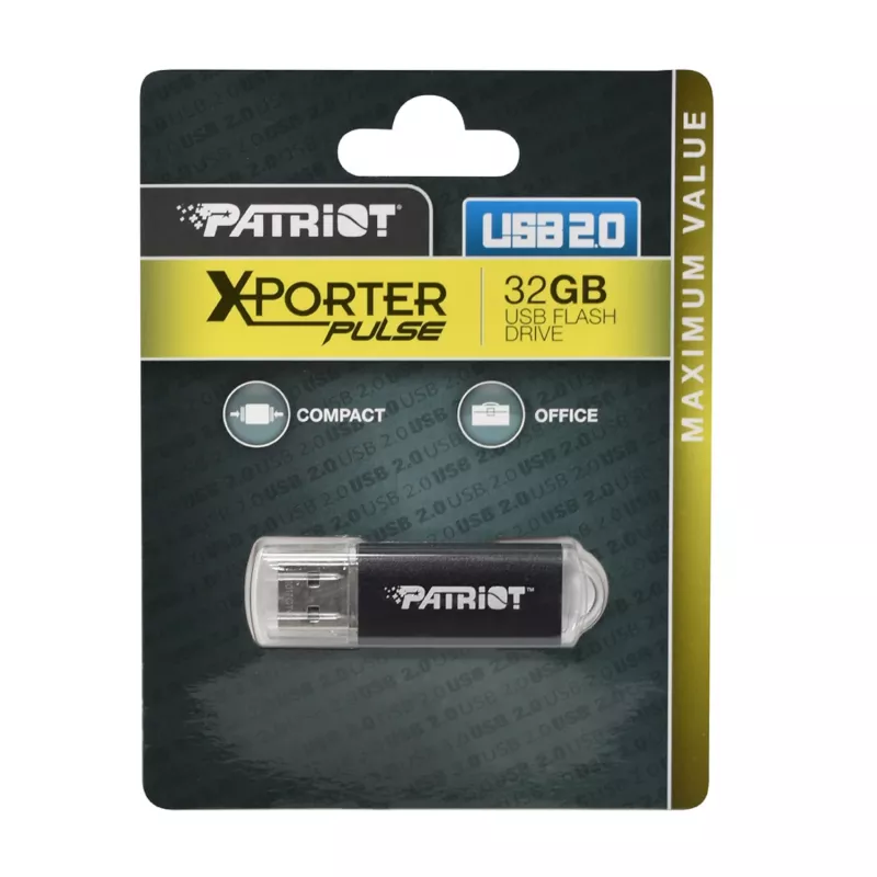 Patriot Xporter 32GB USB 2.0 Flash-Laufwerk - Schwarz