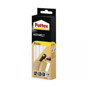 Pattex Hot Glue Sticks Hot Supermatic, 9H PTK6, 6 x 200 mm, 11 mm Durchmesser, Transparent