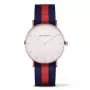 Paul Hewitt Sarstedt Unisex Quarzuhr 39mm Roségold Edelstahl Marineblau Nylonband PH-SARSTWNR20