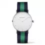 PAUL HEWITT Unisex Sailor Line Quarzuhr 39mm Roségold Edelstahlgehäuse Weißes Zifferblatt Grünes Perlonband PHSASSTWNG20S