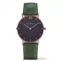 PAUL HEWITT Unisex Sailor Line Quarzuhr 39mm Roségold Edelstahl Mesh Schwarz Zifferblatt PH-SA-RSTB12M
