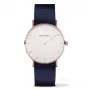 PAUL HEWITT Unisex-Uhr PH-SA-RSTWN20 39mm Roségold Edelstahlgehäuse Weißes Zifferblatt Nylonband Nautisch