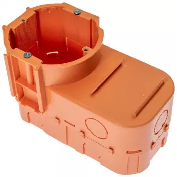 PAWBOL A.0083 Tiefe Unterputz-Abzweigdose für Elektronik, 68 mm Durchmesser, Orange