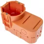 PAWBOL A.0083 Tiefe Unterputz-Abzweigdose für Elektronik, 68 mm Durchmesser, Orange