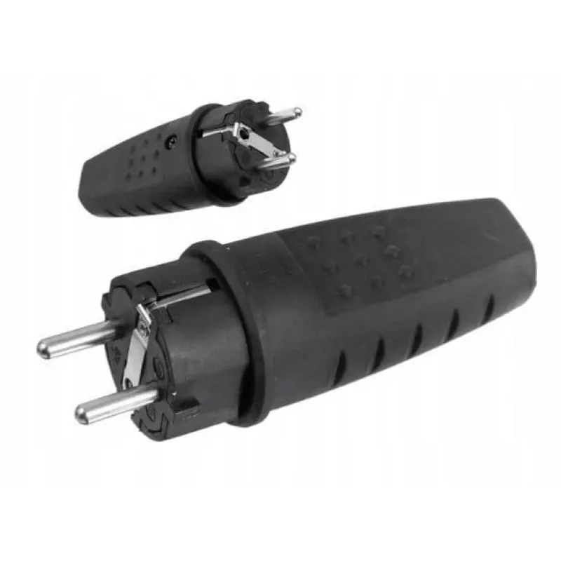 PAWBOL D.3158L LUX Tragbarer Gummi-Netzstecker 250V 16A IP44 Schuko