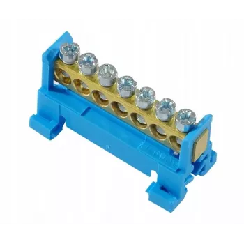 PAWBOL E.4023 Niedrigprofil-Reihenklemme 7-polig blau 4mm² 24A 450V