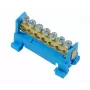 PAWBOL E.4023 Niedrigprofil-Reihenklemme 7-polig blau 4mm² 24A 450V