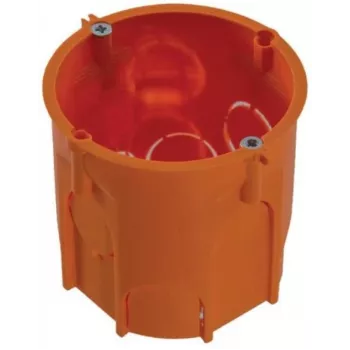 PAWBOL PK60 Lux Tiefe Unterputz-Installationsdose mit Schrauben, Orange