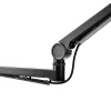 PCBuilder CAST STEADY Mikrofon-Gelenkarm - Tischklemme Scherenarm, Stahl, 1,5 kg Belastung, 750 mm Reichweite, 360° Drehung, versteckte Kabelführung, Schwarz