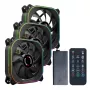 PCBuilder TORNADO CHILL ARGB 120mm Lüfter-Set - 3er-Pack, Adressierbares RGB, PWM, Hydrauliklager, 65 CFM, 6-Port-Hub