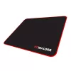 PCBuilder TRACK Kleines Mauspad – Stoffoberfläche, Anti-Fray genähte Kanten, rutschfeste Gummibasis, 3 mm dick, Schwarz