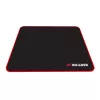 PCBuilder TRACK Kleines Mauspad – Stoffoberfläche, Anti-Fray genähte Kanten, rutschfeste Gummibasis, 3 mm dick, Schwarz