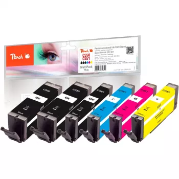Peach 320124 - Schwarz - Cyan - Magenta - Gelb - Pigmentbasierte Tinte - 8.5 ml - 6 Stück - Multipack