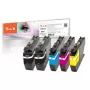 Peach PI500-267 Multipack Kompatible Tintenpatronen für Brother LC-3213 (5er-Pack, Schwarz & Farbe, 850/1375 Seiten)