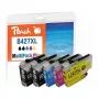 Peach Remanufactured Ink Cartridge Multipack für Brother LC-427XL (2 Schwarz, 1 Cyan, 1 Magenta, 1 Gelb) High Yield