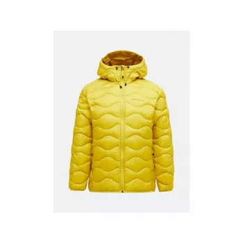 PEAK PERFORMANCE M Helium Down Hood Jacket Herren Gelb Größe M
